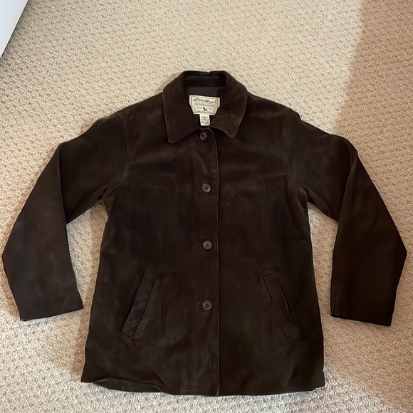 Eddie Bauer Button Up Jacket Brown S - Picture 2 of 7